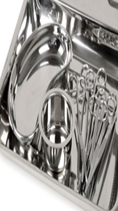 ชุดเย็บแผลพรีเมี่ยม12ชิ้นพร้อมถาดไตทำจากสแตนเลสคุณภาพสูงมาตรฐานความปลอดภัยด้วยมือ-mol - Product Image 1