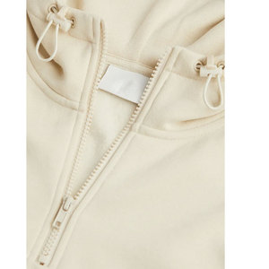 Sudadera con capucha para hombre al por mayor, 100% algodón, con media cremallera, hombros caídos, corte holgado y extragrande, personalizada OEM - Product Image 3