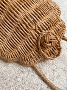 Bolsa de ratán con forma de concha de mejillón especial con lino de algodón - Product Image 6