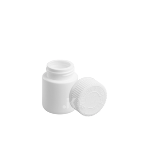 45ml HDPE Round Plastic Jar <b>Bottle</b> White PP Lid High Quality OEM/ODM Solutions for <b>Pills</b> Vitamins JK Packaging Solutions M0301 - Product Image 1
