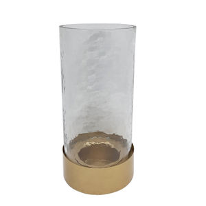 Bougeoir décoratif en métal/ouragan de grande taille pour la maison de table Style moderne fait à la main personnalisé - Product Image 6