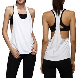 Camisetas sin mangas de talla grande de algodón/fibra de bambú para mujer de Pakistán, camisetas sin mangas informales holgadas para Yoga y gimnasio para mujer - Product Image 1