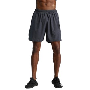 Shorts de sport élégants pour hommes, taille haute élastique, pour activités de plein air, gym, yoga, longueur genou, en Spandex/Polyester, respirants et à séchage rapide - Product Image 1