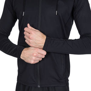 Sweat à capuche blanc pour homme avec poignets et ourlet côtelés et capuche à cordon de serrage réglable pour une coupe classique et confortable - Product Image 5