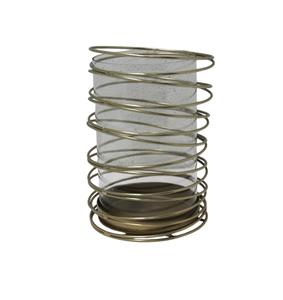 Flower Shape Iron T Light Holder Gold <b>Colour</b> Classic Design <b>Candle</b> Holder and Lanterns for Table Top Decoration - Product Image 6