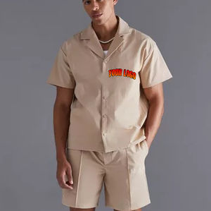 ชุดกางเกงขาสั้นผู้ชายฤดูร้อน2ชิ้นชุดชายหาดแขนสั้นชุดวิ่งจ๊อกกิ้งฮาวายชุดสั้นสองชิ้นเสื้อยืดและกางเกงขาสั้น - Product Image 2