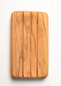 Porte-savon en bambou fait main de qualité supérieure pour comptoir de salle de bain, support à savon naturel avec finition polie lisse, écologique - Product Image 4