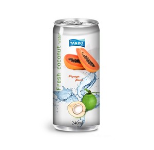 Bebida de jugo de fruta tropical de papaya natural y pura 100% 16,9 Floz Aluminio enlatado NFC Procesado Etiqueta privada Bienvenido - Product Image 3