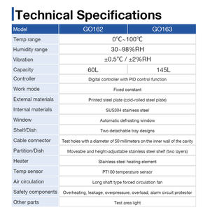 プロフェッショナル60L卓上試験チャンバー、高低温試験チャンバー、精密な温度測定のための304ステンレス鋼内装 - Product Image 3