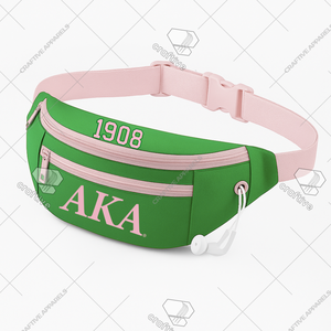 Alpha Kapa Alpha Sorority Fanny Pack <b>Women's</b> Stylish Travel Belt <b>Bag</b> Ready To Ship High Quality <b>Waist</b> Belt - Product Image 2