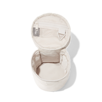 Benutzer definierte runde wasserdichte Recycling-Reise-Toilettenartikel-Organizer-Tasche mit Griff Damen Make-up Kosmetik tasche
