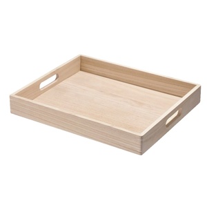 Vaisselle de table plateau en bois thé à usage alimentaire taille personnalisée conception unique pour la maison hôtel restaurant nourriture et fruits plateau de service à vendre - Product Image 1