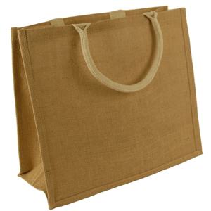 Vente en gros Nouveau Designer Pratique Extensible Pliant Doux Lien, Jute Sacs en Toile de Jute Sacs Fourre-Tout en Jute pour le Shopping - Product Image 4