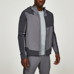 Chaquetas Cortavientos para Hombre de Alta Calidad con Cremallera Delantera, Puños Ajustables en Forma de Capucha, Logotipo Personalizado, Impermeables y Ligeras - Product Image 2