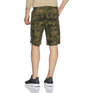 Short cargo brodé personnalisé à 6 poches pour hommes, avec boutons en coton, short de travail confortable pour fitness, course à pied - Product Image 2