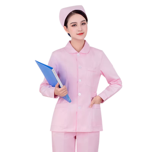 Venta caliente verano Hospital Wear Top y pantalones Set Scrubs uniformes conjuntos de manga corta uniforme médico mejor Color - Product Image 4