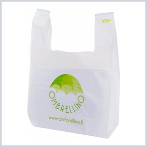 Sacs à provisions de haute qualité, sacs à poignée, emballage de sacs à T-shirts Sac en plastique avec logo personnalisé - Product Image 2