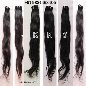 ผมแท้เกรดเวอร์จินอินเดีย สีดำธรรมชาติ สีน้ำตาลตรง เย็บด้วยเครื่องจักรแบบดับเบิ้ลเวฟท์ ความยาว 152.4-1016 มม. รับประกัน 2+ ปี - Product Image 2