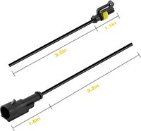 16AWG 1 Pinli FPC 10A IP67 Dereceli Güneş Enerjisi Sistemi Su Geçirmez Araç Kablo Konnektörleri Hızlı Bağlantı Kesme 1 Yollu Terminal Fişi