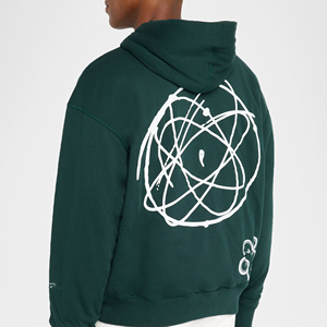 เสื้อฮู้ดขนแกะสำหรับผู้ชาย100% มีฮู้ดผ้าฝ้ายพิมพ์ลายโลโก้ตามสั่งไม่เหมือนใคร - Product Image 3