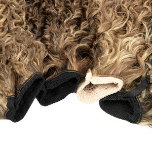 Nouvelle arrivée en eau profonde bouclée <span class=keywords><strong>chaussette</strong></span> queue de cheval cuticule alignée vierge 100% humaine Double dessiné queue de cheval Extension de cheveux - Product Image 2