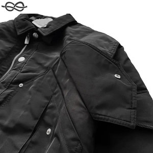 High Street Style hommes femmes décontracté laine vol veste fonctionnelle courte fermeture éclair poches coupe ample vêtements d'extérieur ODM approvisionnement - Product Image 5