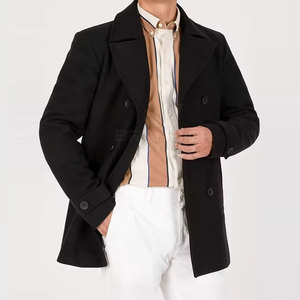 2025 couleur unie tenue décontracté hommes caban Top vente nouveau à la mode de haute qualité confortable hiver caban - Product Image 3