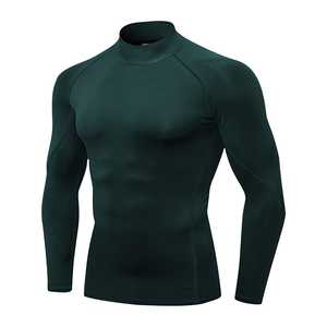 T-shirt de compression respirant à manches longues personnalisable avec logo pour MMA, BJJ, entraînement et gym pour hommes - Product Image 6