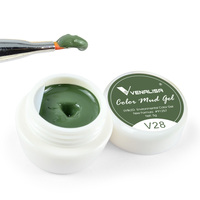 Pinceau acrylique VENALALISA en poils de Kolinsky, pinceau à ongles multifonction, ensemble de pinceaux à ongles de haute qualité, outils d'art des ongles en métal rose doré