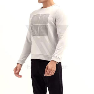 OEM Men's Heavyweight <b>Fleece</b> Crewneck <b>Sweatshirt</b> For Custom Logo Printed Regular Fit Winter Wear <b>Sweatshirts</b> - Product Image 3