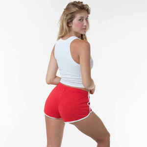 Cintura alta Control corto Transpirable Ejercicio Corto Fitness Buttery Tela suave Logotipo personalizado Corto con bolsillos Tamaño XL XXL - Product Image 5