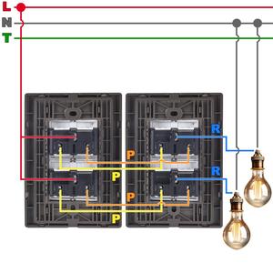 แผ่นสวิตช์สองทาง, MXIUX-002, 2 ชิ้น, สวิตช์สองทาง, 125-250VAC, 10A, 50/60Hz, สีเงิน/อ็อกซ์ฟอร์ด, สแตนเลส - Product Image 3