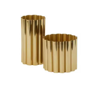 Classic Gold Metal Decorative Planter Flower <b>Pot</b> Different Sizes for Garden Living <b>Herbs</b> Container - Product Image 1