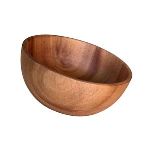 100 % Natural Color Customized Sizes Round Shape Wooden Bowl Handmade Handicrafts Table <b>Top</b> Acacia Wood Fruits Bowl Party Use - Product Image 4