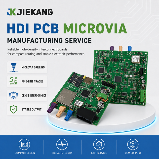 HDI PCB Manufacturer with Microvia Fabrication Service China Model Jiekang