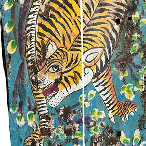 Panel Decorativo Pintado a Mano con Diseño de Tigre, Estilo Clásico, Decoración para el Hogar, Pintura Animal Impresa - Product Image 5