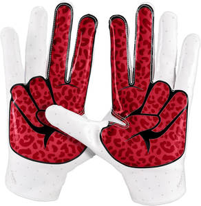 Sticky Palm American Football Gloves Receiver High Quality <b>Padded</b> Football Gloves Lineman Manufacturer Custom Design And Logo - Product Image 2