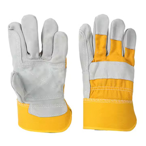 Guantes de trabajo de cuero de diseño personalizado al mejor precio de calidad superior Guantes de trabajo de cuero transpirable - Product Image 1