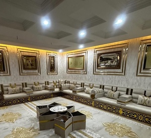 Conjunto de Sala de Estar Tradicional Árabe Majlis |   Tela Plegable Extensible Modular |   Personalizable |   Envío Gratuito a Todo el Mundo | - Product Image 1