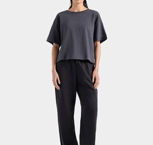 Camiseta Premium de buena calidad de secado rápido para mujer, camiseta de manga corta con el mejor Material de verano, Camiseta holgada con cuello redondo para mujer - Product Image 5