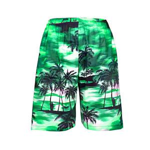 Pantalones cortos de playa informales vibrantes para hombre, de secado rápido Floral tabla de surf, estampado de tela de lana transpirable, bolsillos antiarrugas para nadar. - Product Image 3