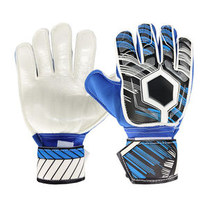 Guantes de Portero de Fútbol de Goma de Alta Calidad, Diseño de Malla Transpirable, Ajuste Flexible Ajustable, Forro Suave, Antideslizante para Dedos/Puño - Product Image 4