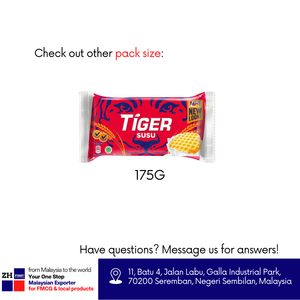 TIGER Biscuit au lait 75g susu petit paquet original doux biscuit bouchée taille nutrition énergie Mondelez Malaisie mélange conteneur pas cher - Product Image 5