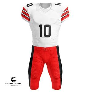 Fabricante de fábrica de camisetas y uniformes de fútbol americano OEM profesional proveedor de ropa deportiva duradera fuerte de malla transpirable - Product Image 5