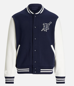 Blousons bombardiers unisexes en polaire sérigraphiée avec logo personnalisé Letterman Design Vêtements d'hiver grande taille avec décoration en fourrure - Product Image 1