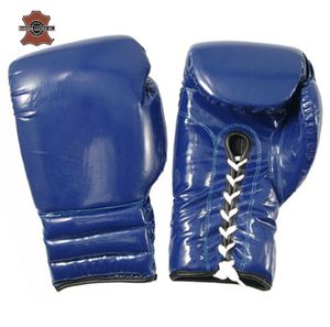 Vente chaude Bonne qualité Gagnant Gants de boxe à lacets Logo personnalisé Gagnant Peau de vache Adultes Compétition Formation Gants de boxe - Product Image 4