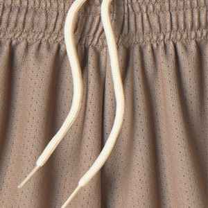 Shorts de sport pour hommes en toile respirante, impression par transfert thermique personnalisée, shorts de basket-ball de rue, polyester, séchage rapide, élastique - Product Image 2