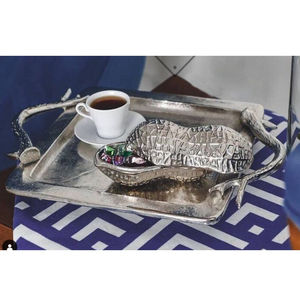 Lujosa bandeja para servir frutas secas con diseño de piña, bandeja de Metal plateado de la mejor calidad, accesorios de cocina para el hogar al mejor precio - Product Image 4