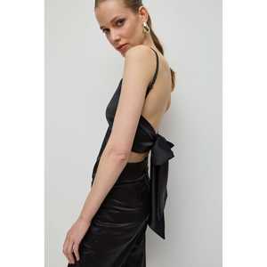 Chemisier en satin avec détail lacé au dos - Product Image 2