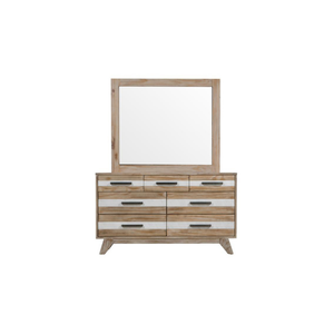 SOHO Collection Space Saving Bedroom Storage Furniture With Matching Framed Mirror <b>Wooden</b> <b>Dresser</b> 7 drawers and mirror - Product Image 6